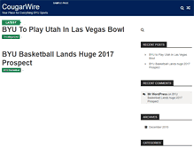 Tablet Screenshot of cougarwire.com